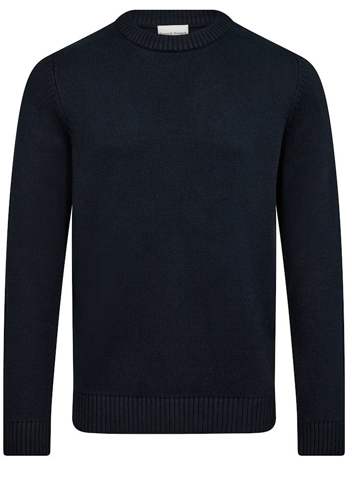 Bruun & Stengade Strik & Sweat 2502-04005-navy_S - Bygholm Menswear
